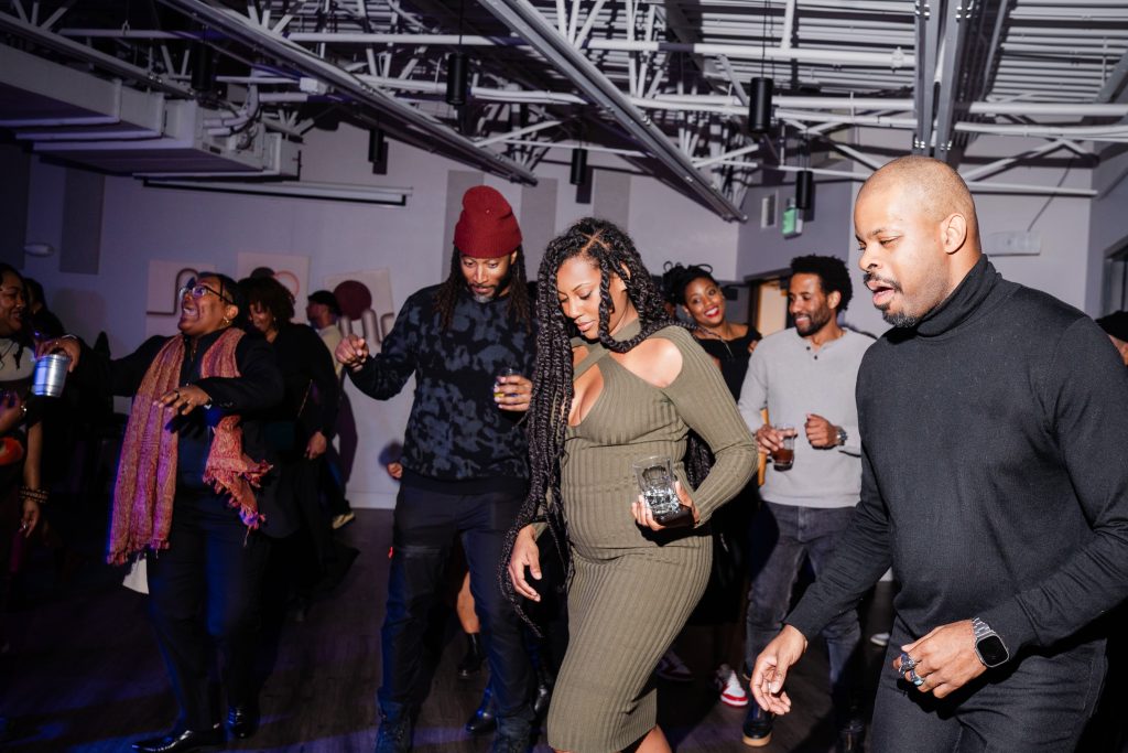 On the floor at the PB and J Party